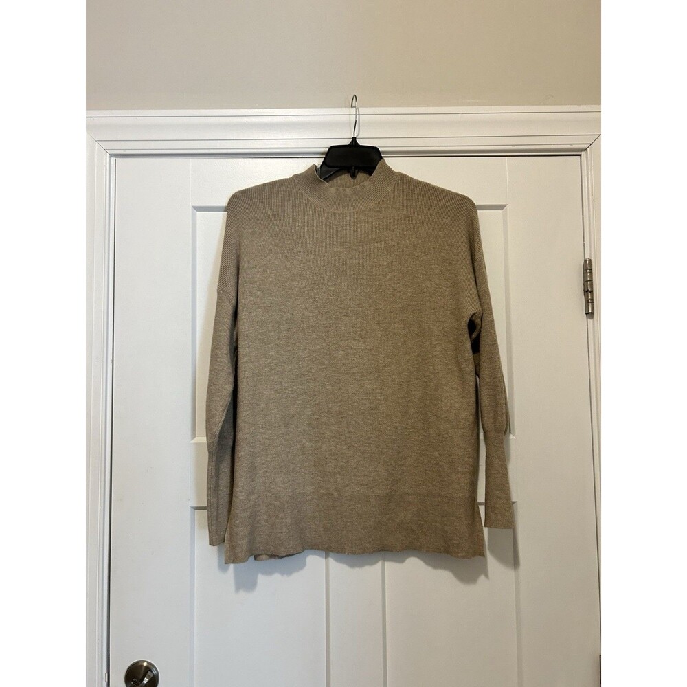 Jodifl Women’s Size Small Oversized Dolman Style Tan Beige Brown Thin Sweater